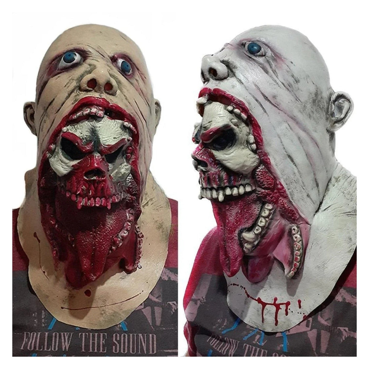 Adult Scary Latex Zombie Face Mask