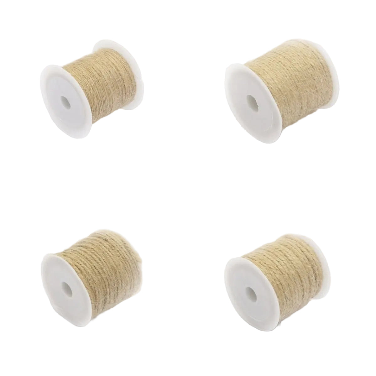 Natural Jute Twine Set 4 Rolls 5-15m Lengths