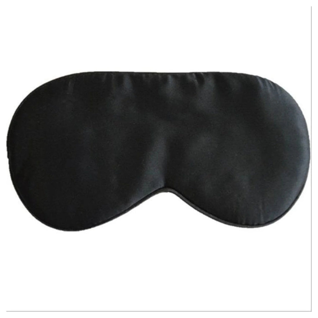 Silk Sleep Rest Padded Eye Mask – 22.5×11 cm – Black