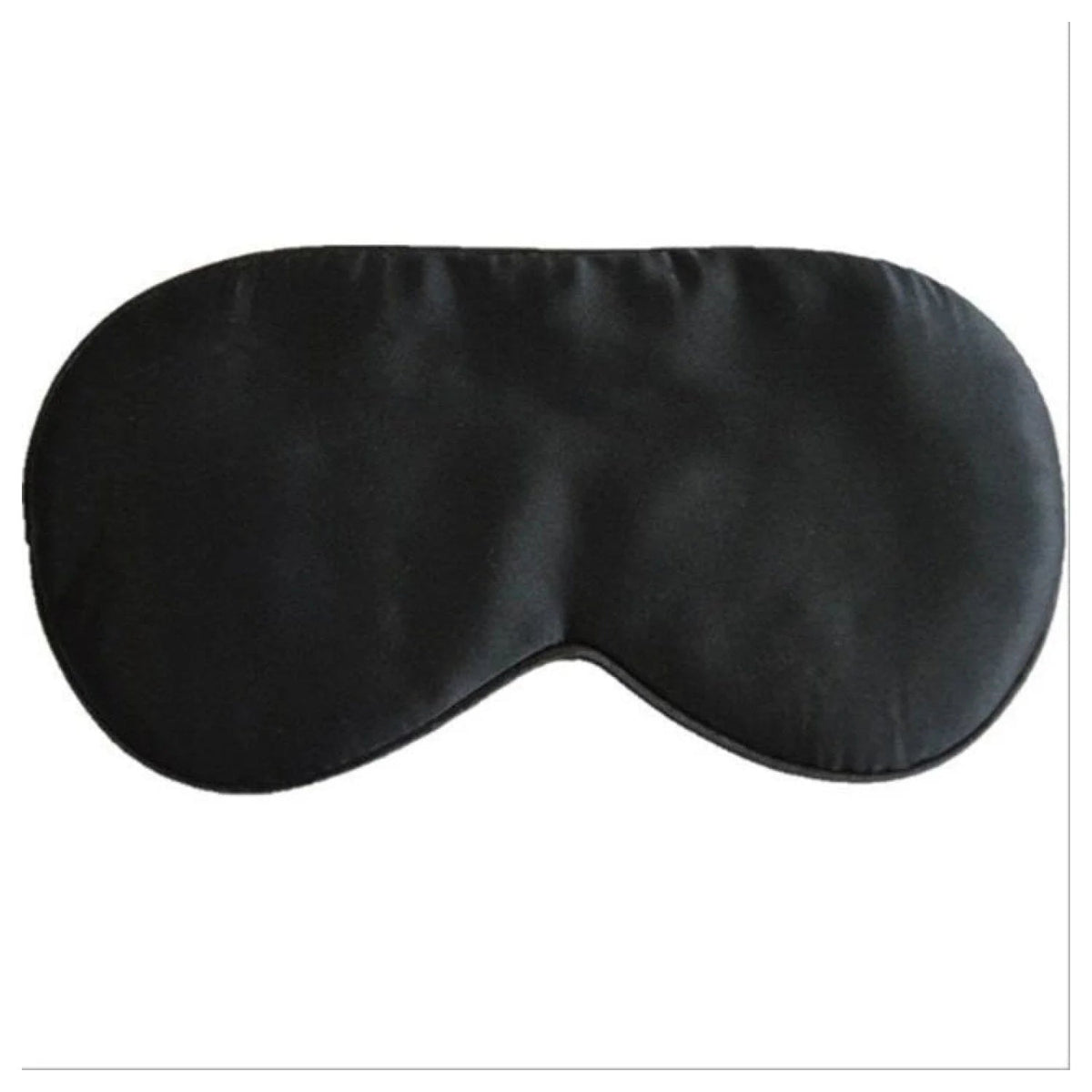 Silk Sleep Rest Padded Eye Mask – 22.5×11 cm – Black