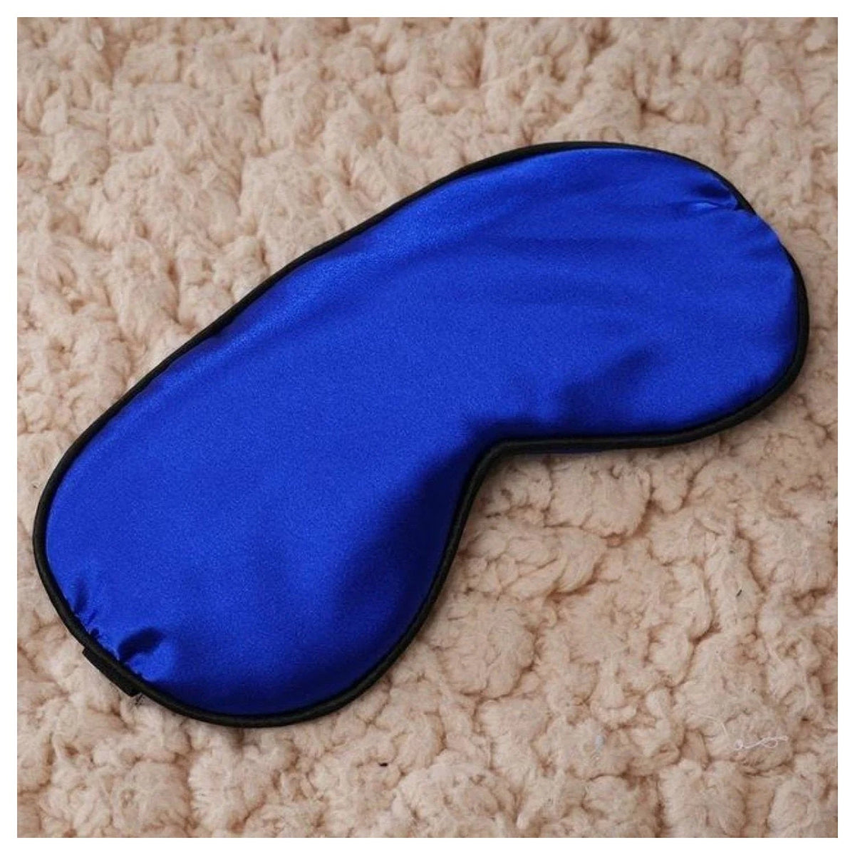 Silk Sleep Rest Padded Eye Mask – 22.5×11 cm – Blue