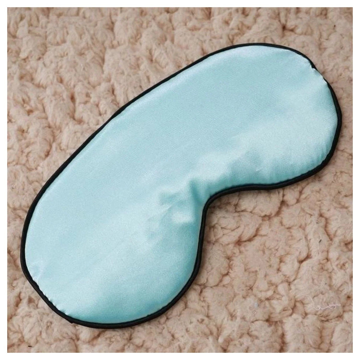 Silk Sleep Rest Padded Eye Mask – 22.5×11 cm – Green