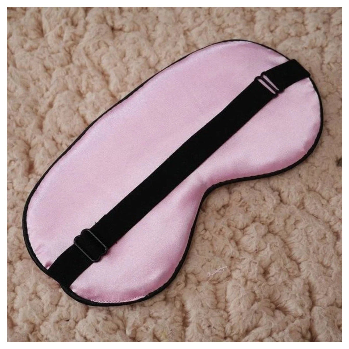 Silk Sleep Rest Padded Eye Mask – 22.5×11 cm – Pink