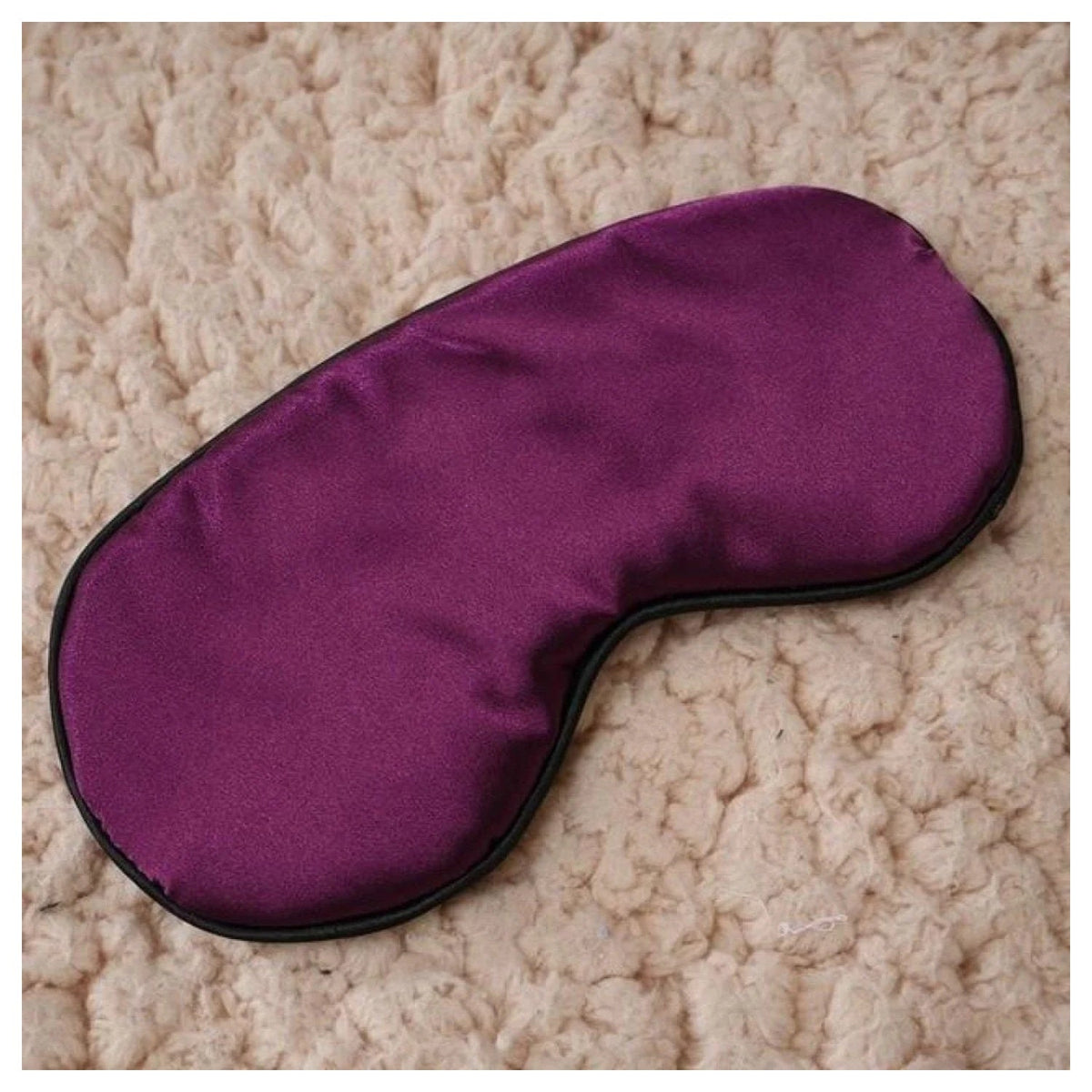 Silk Sleep Rest Padded Eye Mask – 22.5×11 cm – Purple