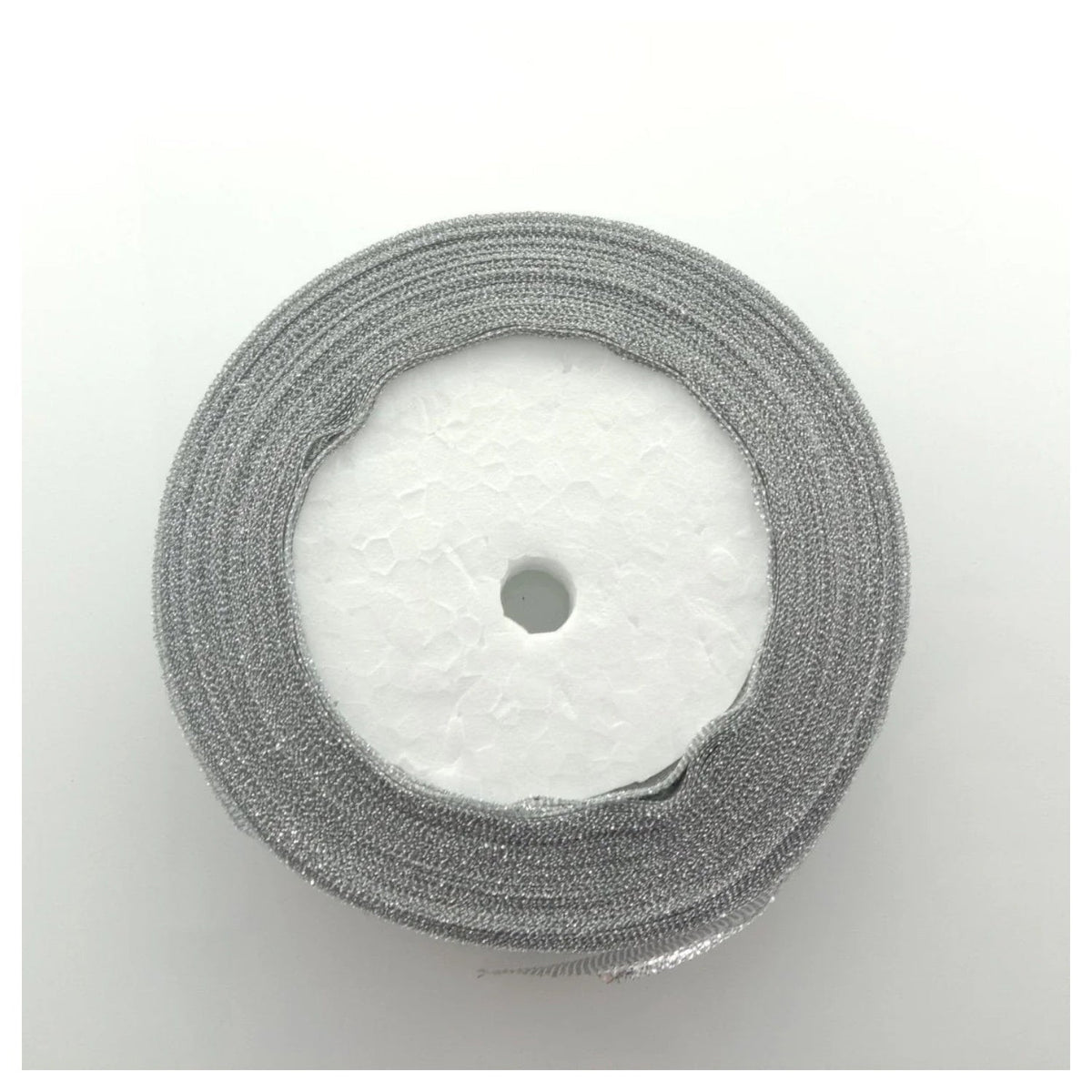 Silver Metallic Ribbon 22m – 15mm Width