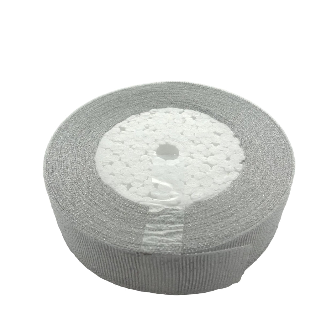 Silver 25mm Ribbon 22m