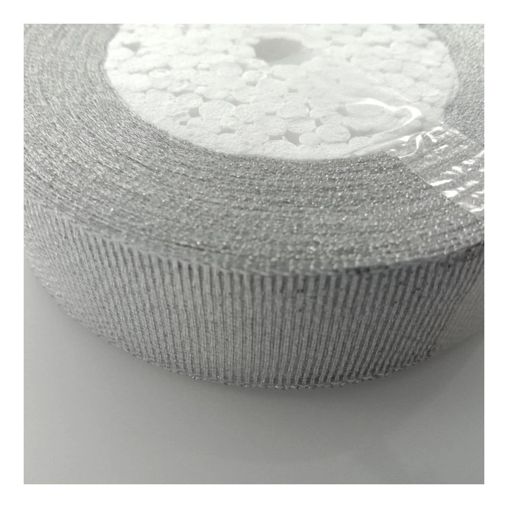 Silver 25mm Ribbon 22m