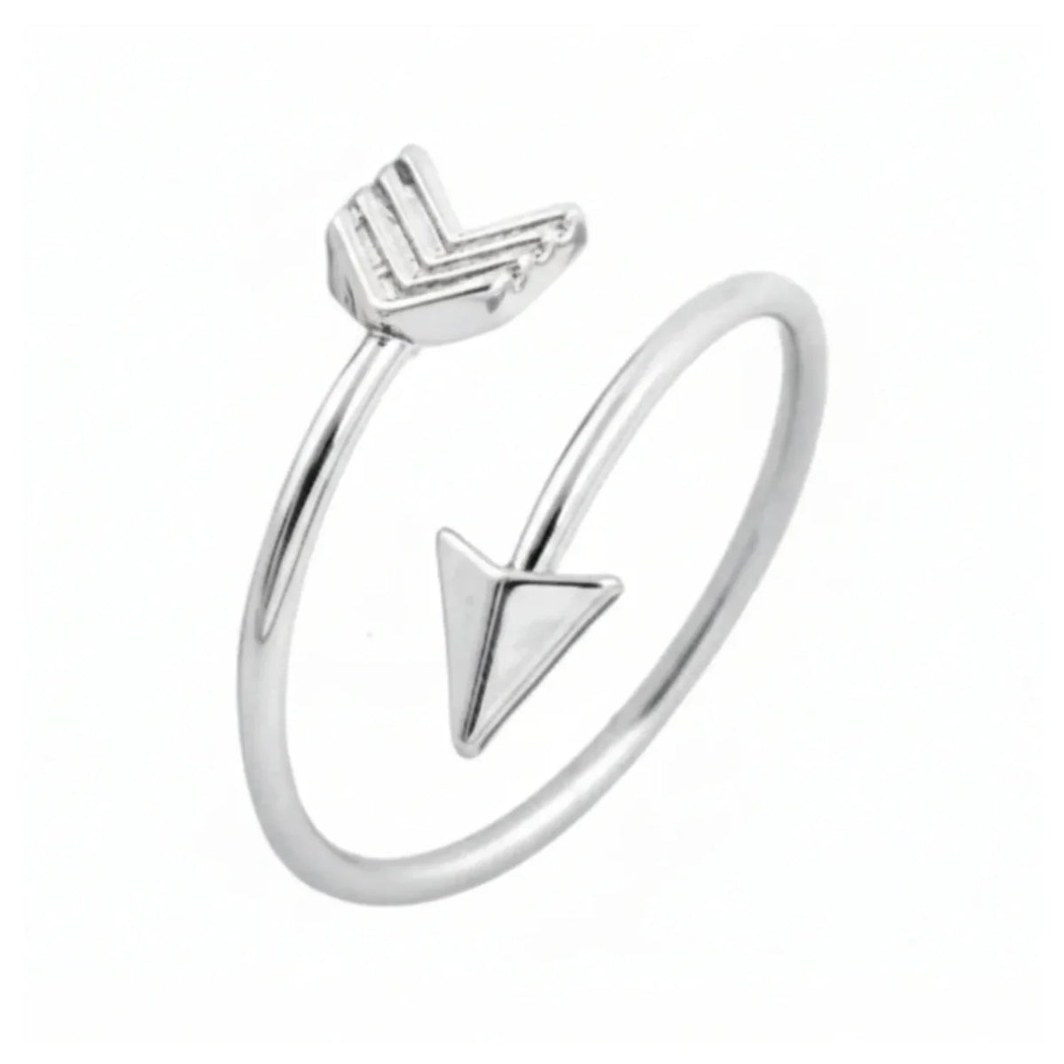 Silver Arrow Adjustable Women's Ring Size 6.5