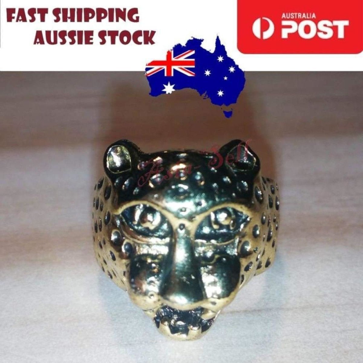 Skull Ring Silver Black Sizes 6-11 – Gold (code AC)