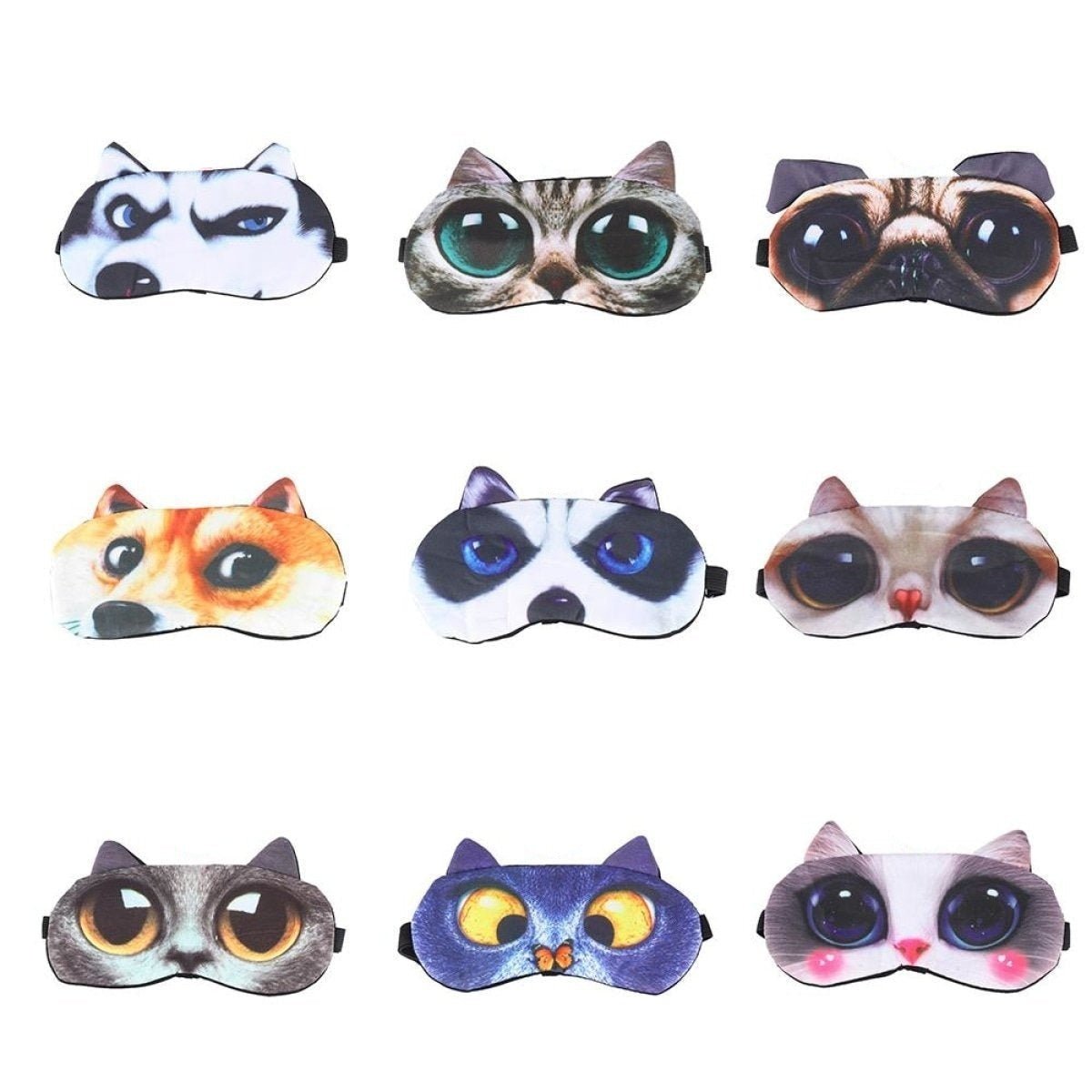Cotton Sleep Mask 20×9cm Soft Travel Eye Shade