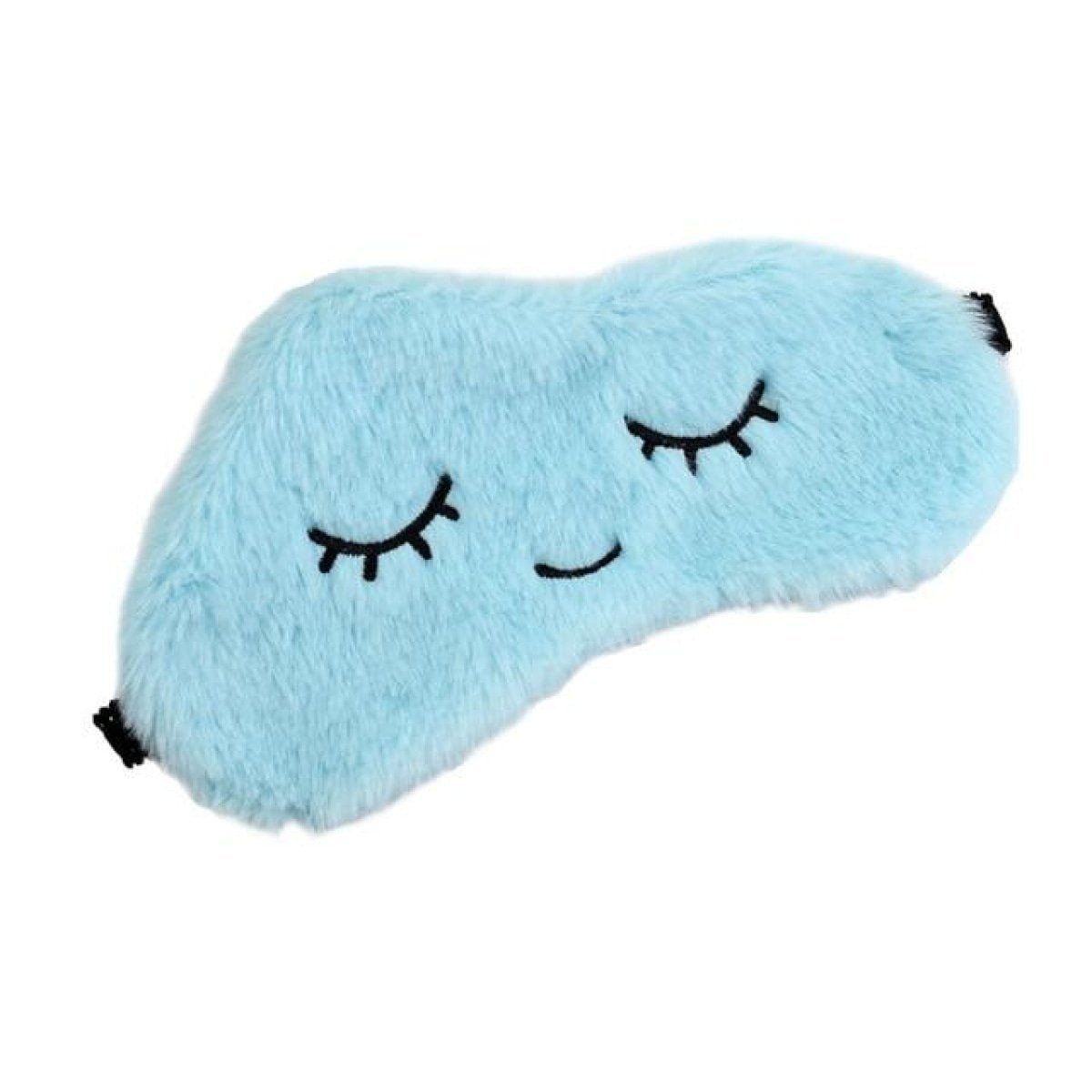 Plush Cartoon Cloud Sleep Mask – Soft Eye Mask – Blue