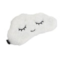 Plush Cartoon Cloud Sleep Mask – Soft Eye Mask – White
