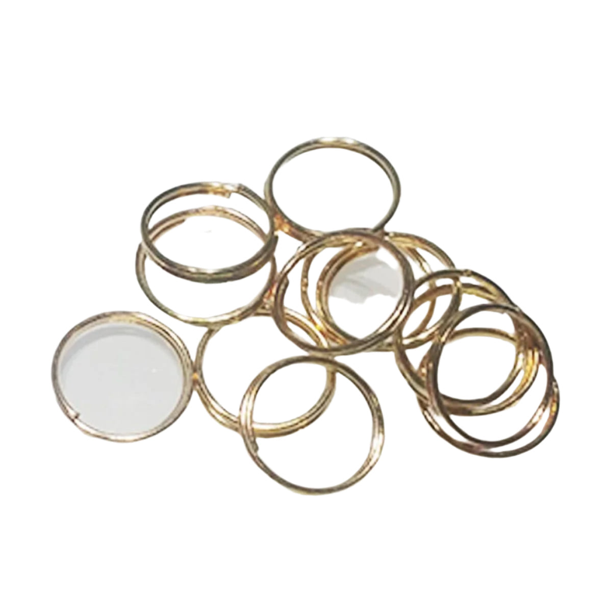 Split Key Rings 4mm-12mm Bronze, Gold & Light Silver – 10pcs – 12mm KC Gold, 10mm KC Gold, 8mm KC Gold, 7mm KC Gold, 6mm KC Gold, 5mm KC Gold, 4mm KC Gold