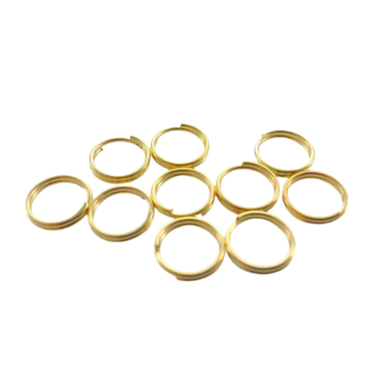 Split Key Rings Double Loop 4mm-12mm – 10pcs – Gold / 4mm, Gold / 5mm