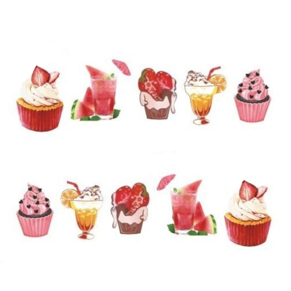 Strawberry Summer Nail Art Stickers Sheet – STZ-474