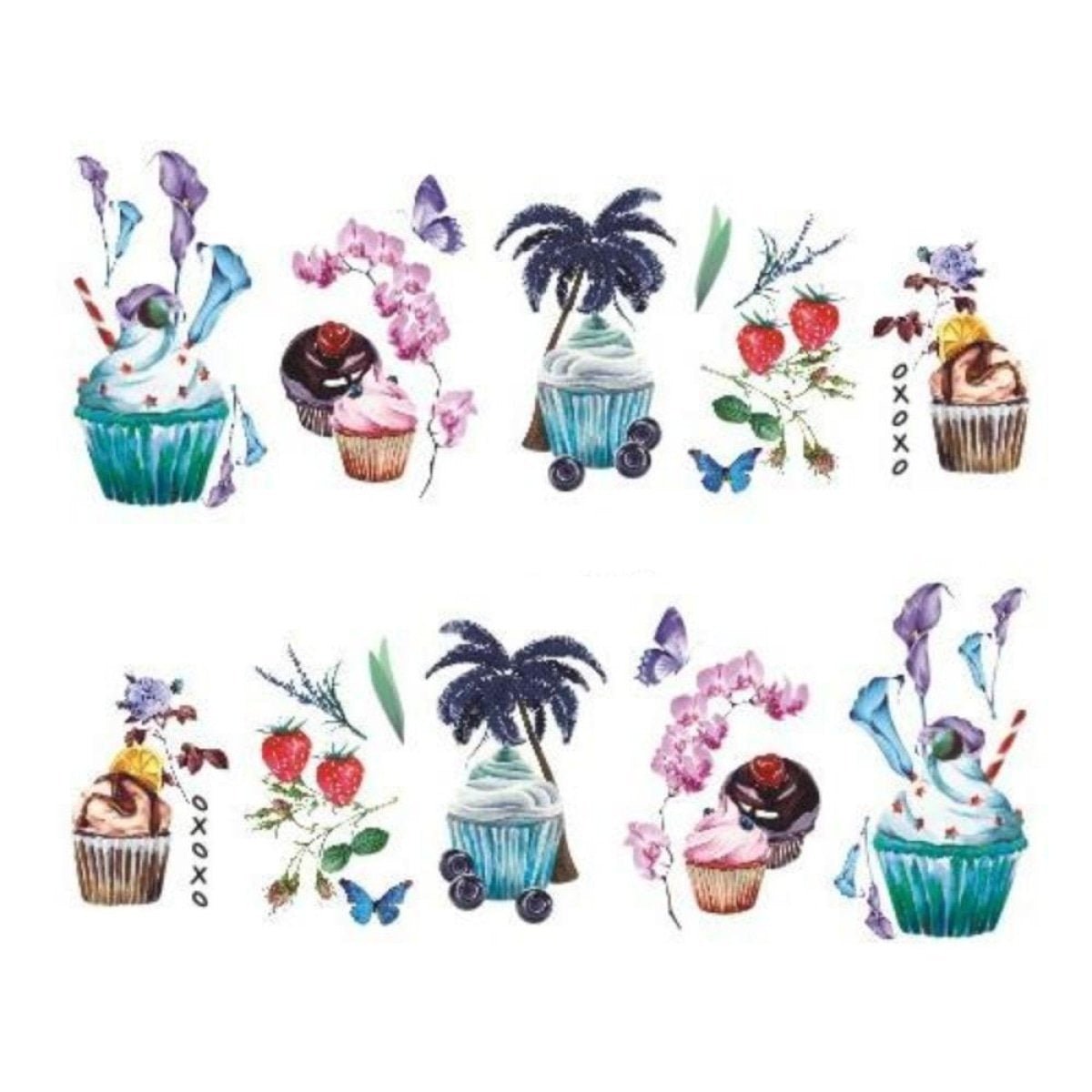 Strawberry Summer Nail Art Stickers Sheet – STZ-476