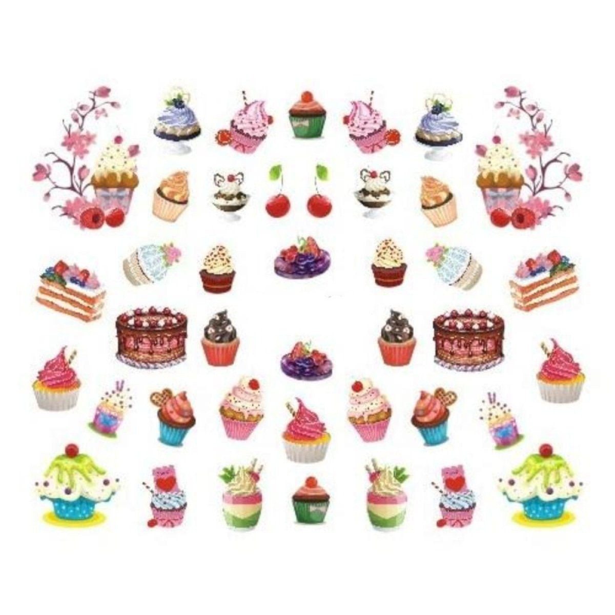 Strawberry Summer Nail Art Stickers Sheet – STZ-477