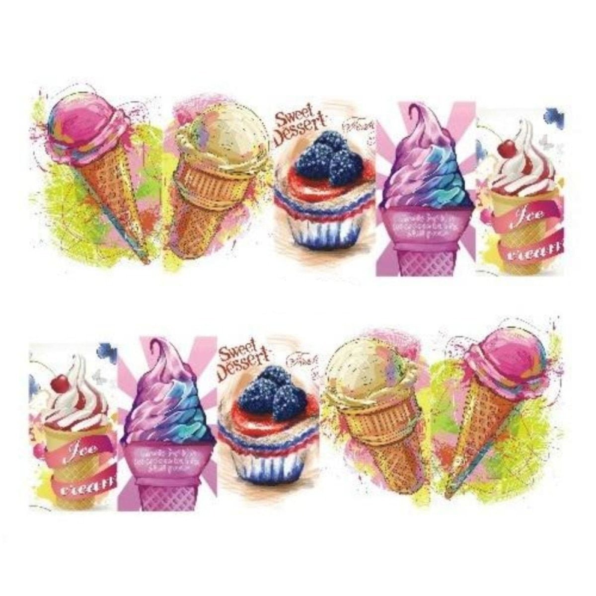 Strawberry Summer Nail Art Stickers Sheet – STZ-478