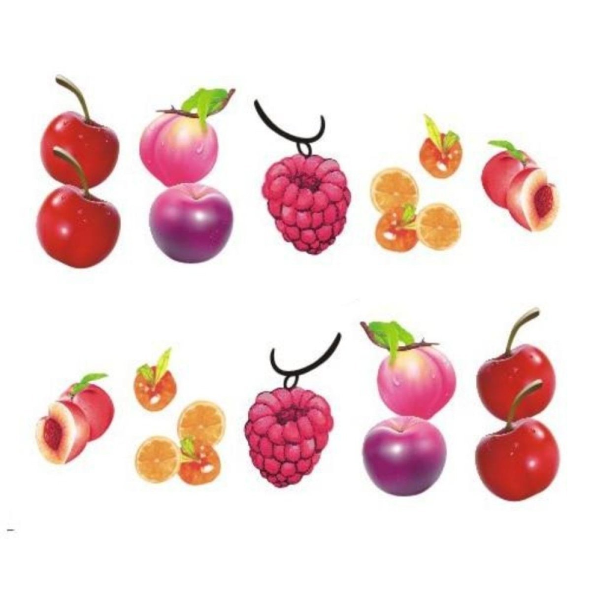 Strawberry Summer Nail Art Stickers Sheet – STZ-485