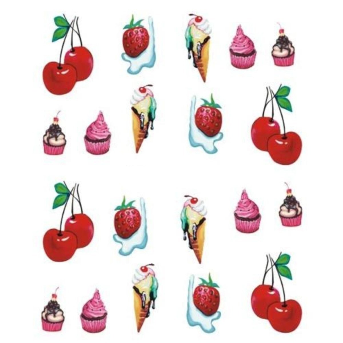 Strawberry Summer Nail Art Stickers Sheet – STZ-496