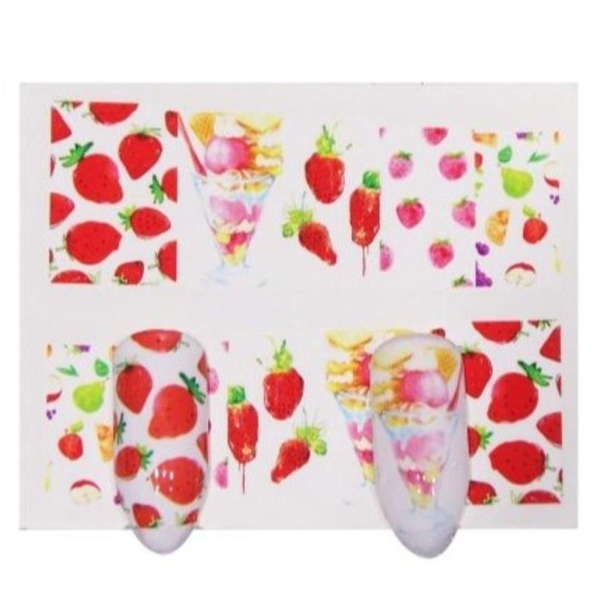Strawberry Summer Nail Stickers – STZ-461