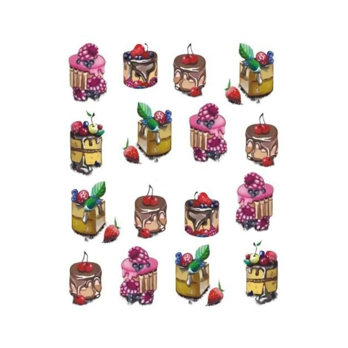 Strawberry Summer Nail Art Sticker Sheet STZ-492