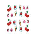 Strawberry Summer Nail Stickers Sheet 6.4×5.3 cm