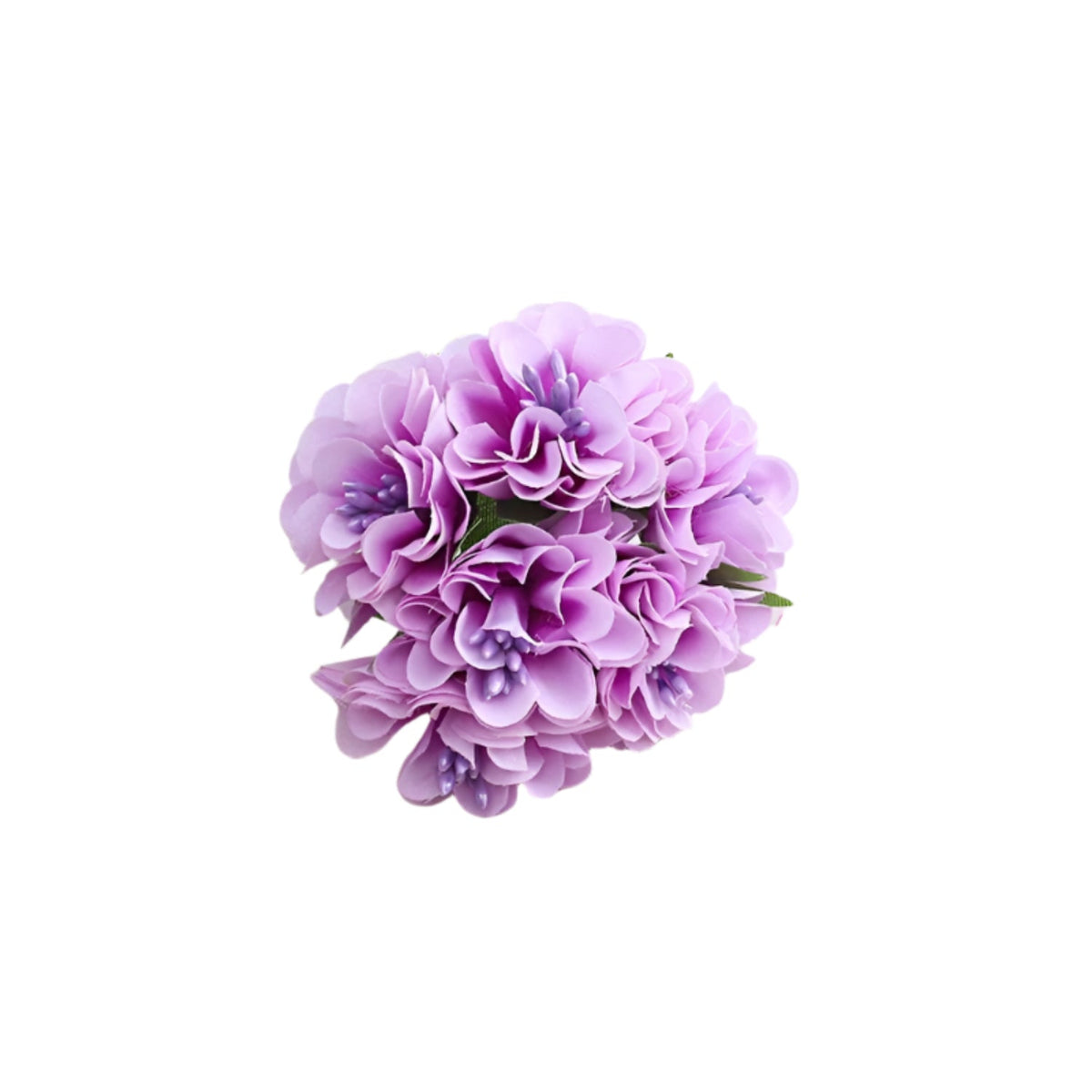 Artificial Flower Bouquet – 6pcs, 3 cm Heads, 11 cm Length