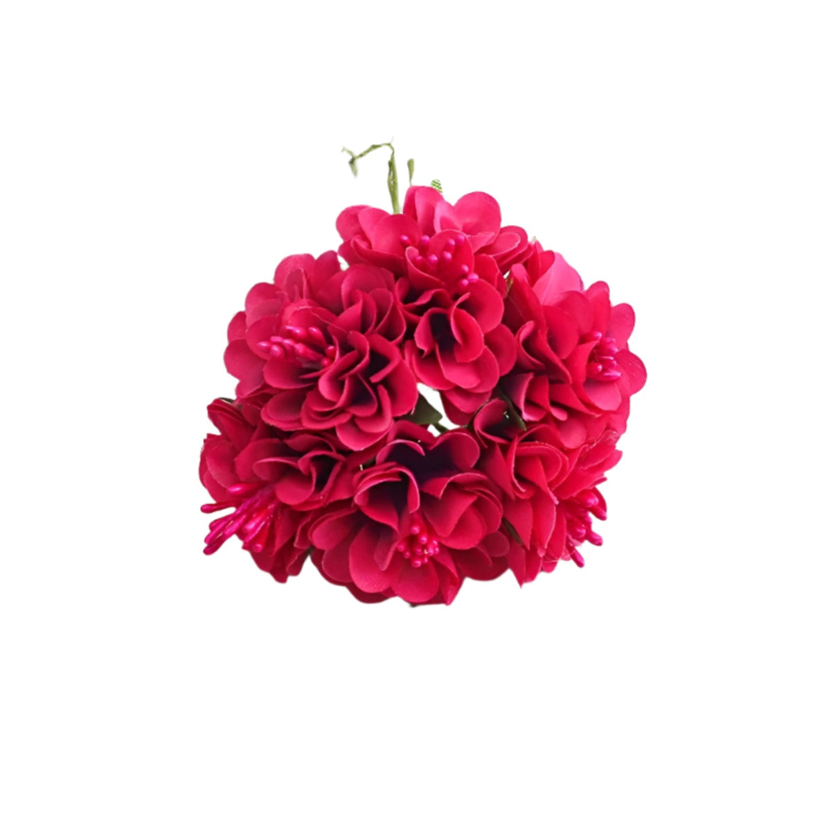 Artificial Flower Bouquet – 6pcs, 3 cm Heads, 11 cm Length