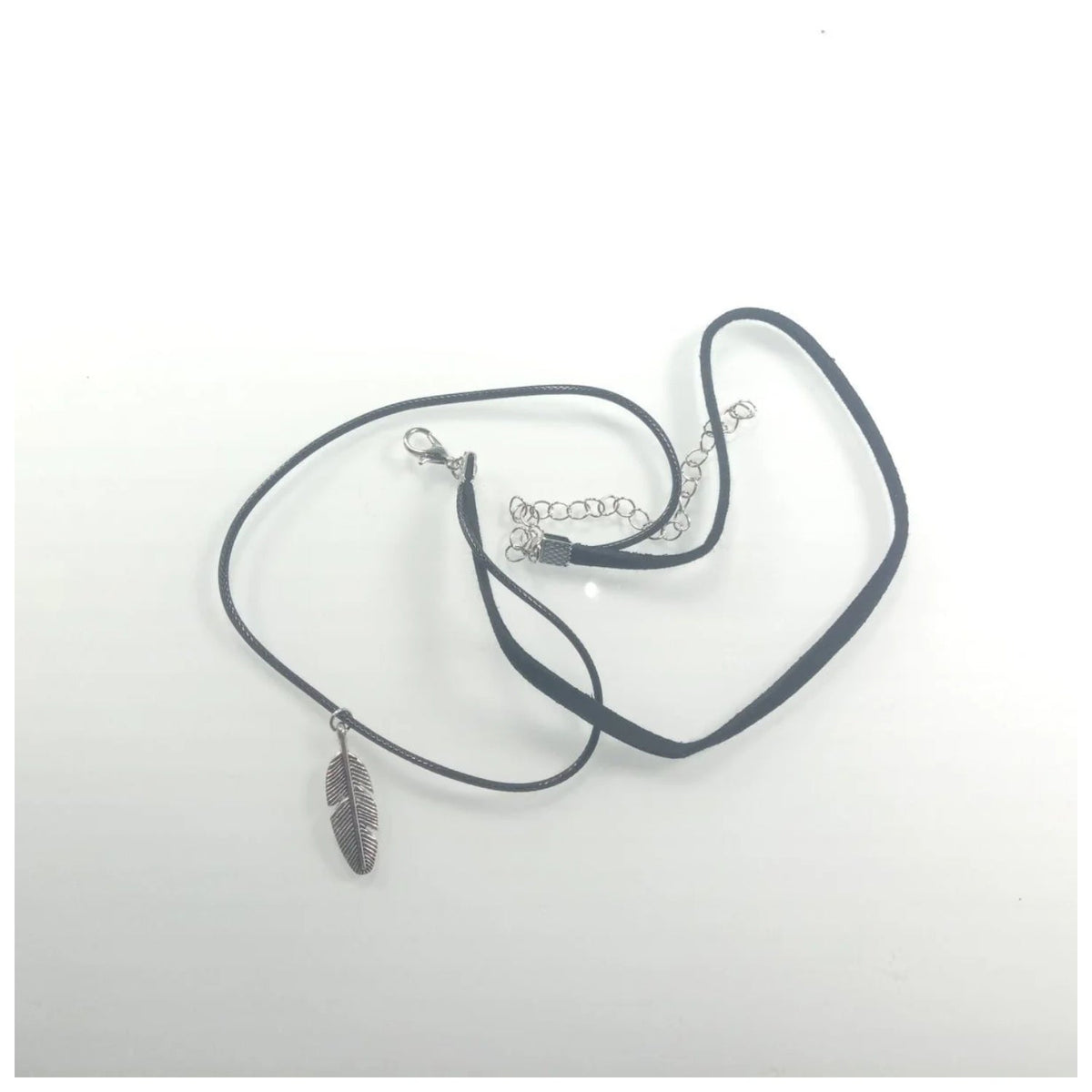 Velvet Boho Choker Necklace with Black Rope Chain 3 – B