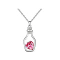 Vintage Pink Wishing Bottle Choker Necklace