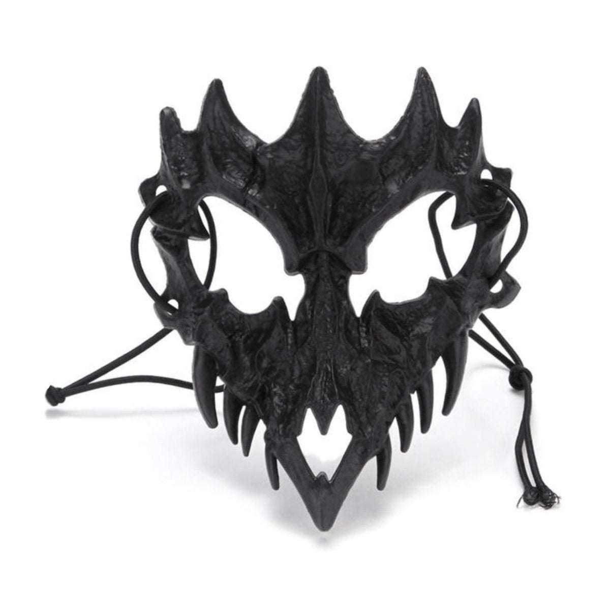 Wolf Demon Halloween Party Face Mask – Black Demon