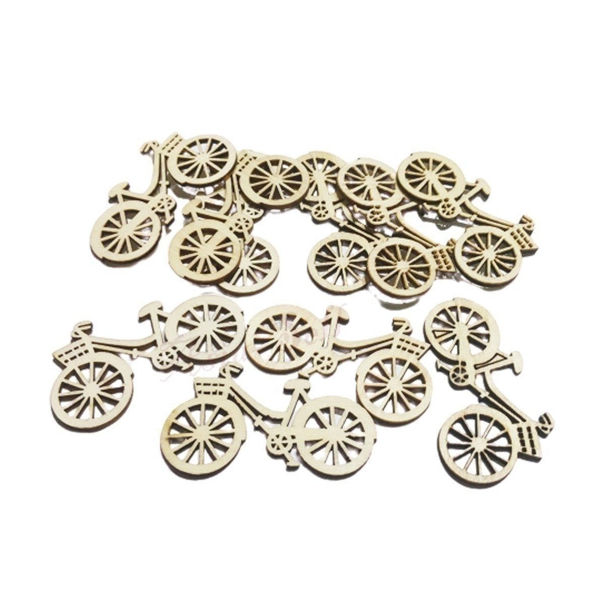 Wooden Craft Forms – Sea Creatures, Bicycles, Instruments, Birds – 10pcs Bicycles