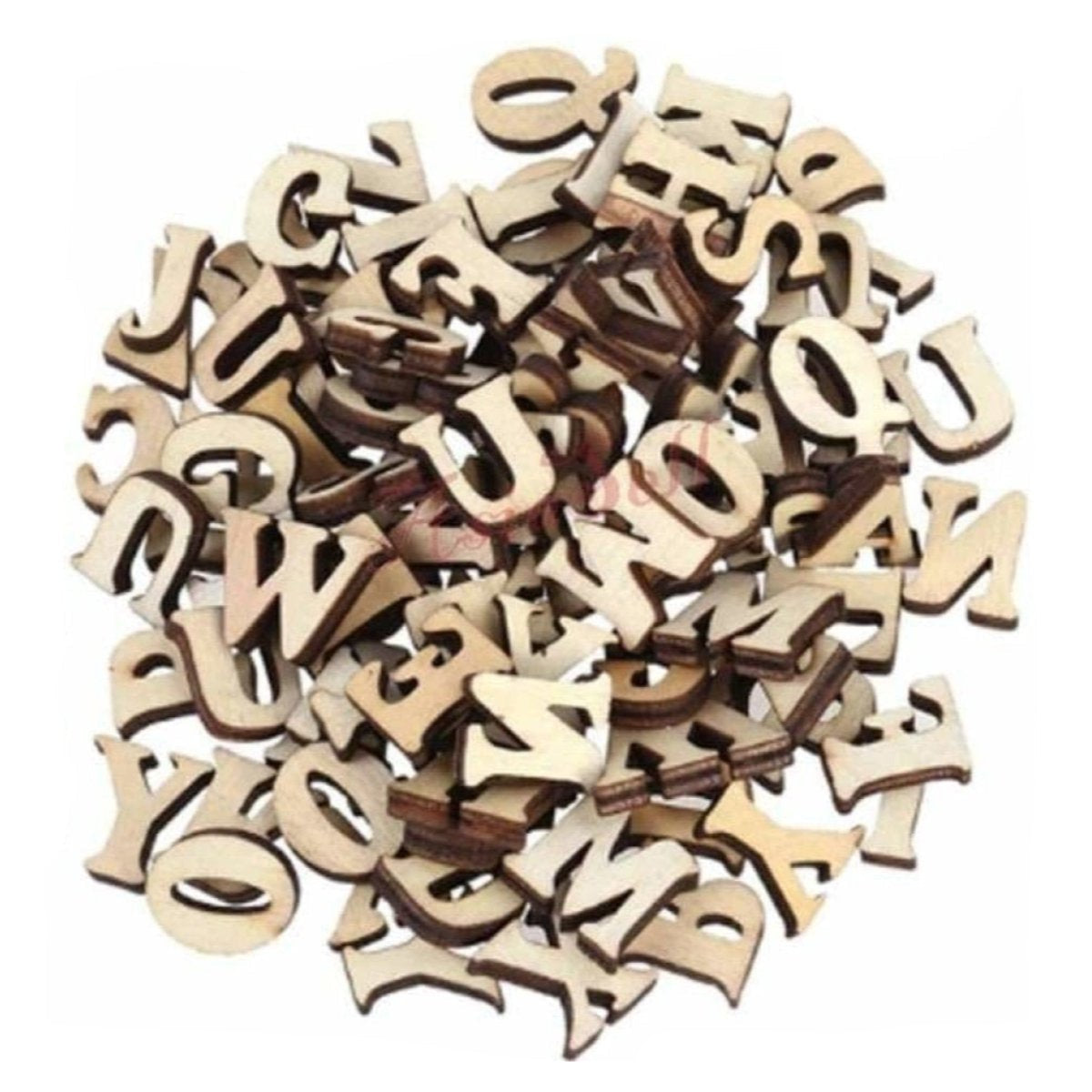 Wooden Letters Numbers and Hearts Craft Set – 100x Letters 14mm, 200x Letters 14mm