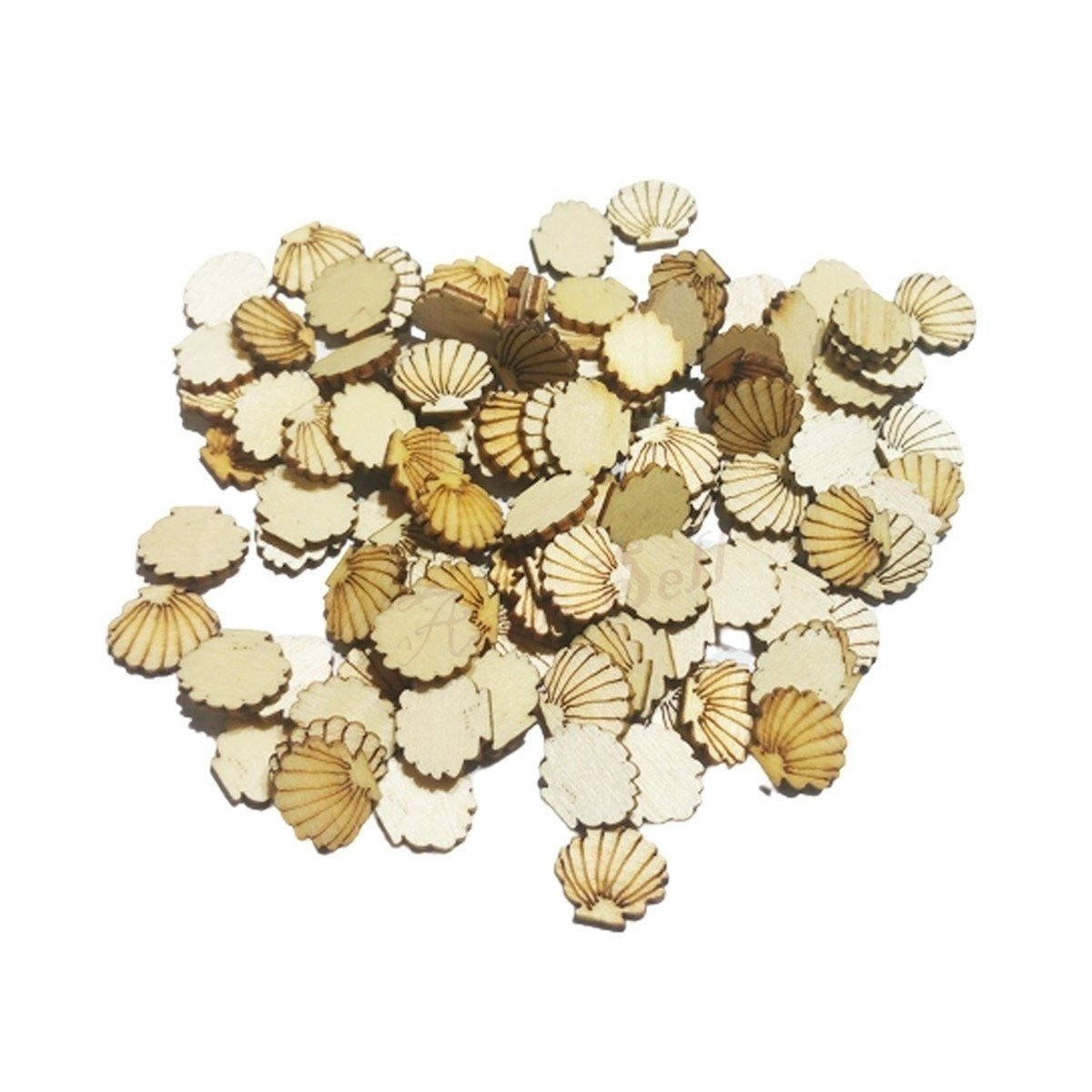 Wooden Sea Creatures and Land Animal Shapes Mixed Flat Forms – Sea Shells