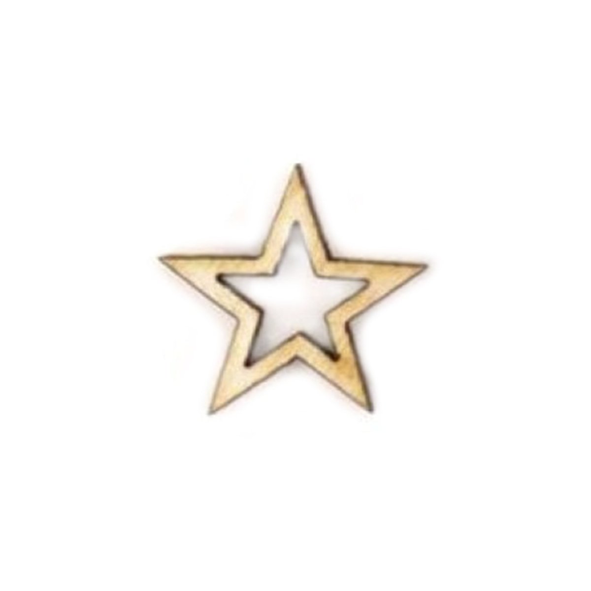 Wooden Stars Confetti 10-30mm Mixed Pack – 30mm Only / 100pcs